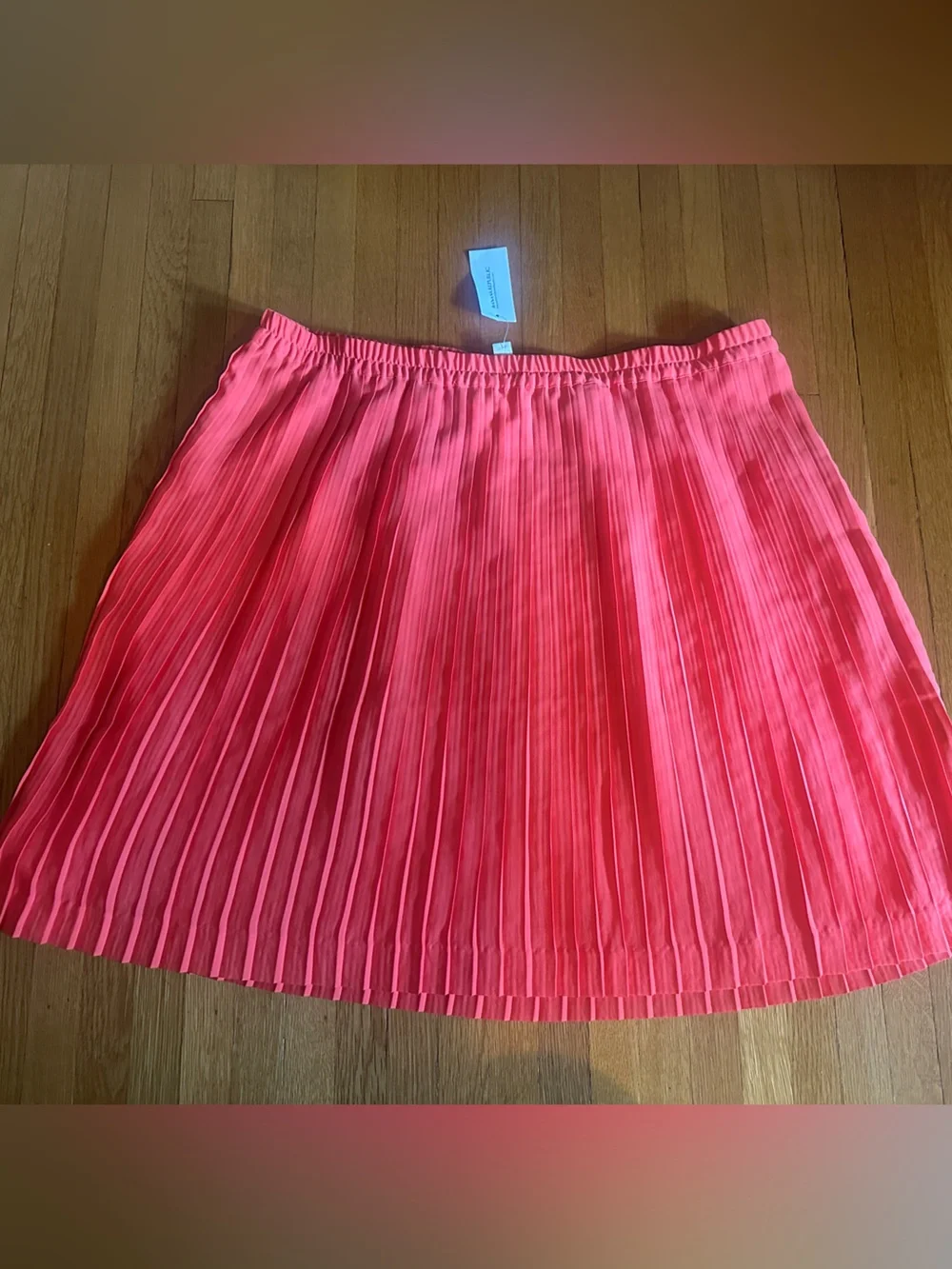 Banana Republic Fall 2012 Orange  pleated knee-length skirt, Size XL, NWT